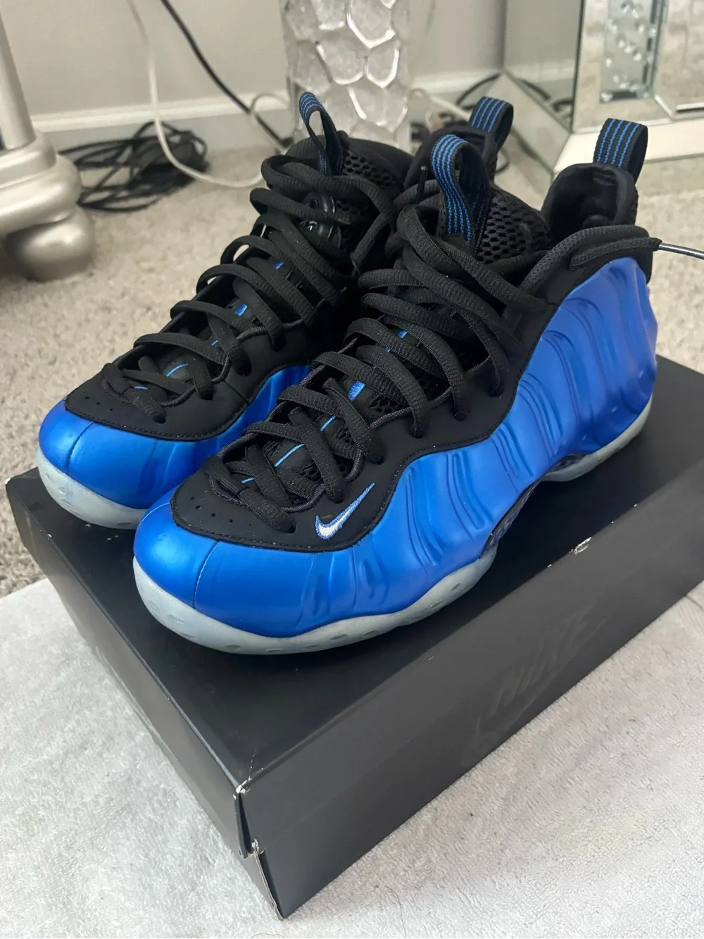 Nike' Blue Foamposite Sneaker